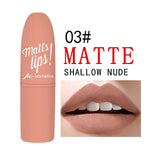 MK Brand 12 Colors Nude Matte Lipsticks batom mate Sexy Lips Color Cosmetics Waterproof Long Lasting Lipgloss Lip Tint Makeup