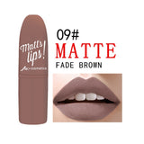 MK Brand 12 Colors Nude Matte Lipsticks batom mate Sexy Lips Color Cosmetics Waterproof Long Lasting Lipgloss Lip Tint Makeup